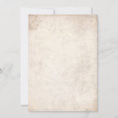 死が私達をパーティーのヴィンテージの結婚式招待状するまで 招待状 (裏面)