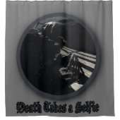 死が自撮る シャワーカーテン (正面)