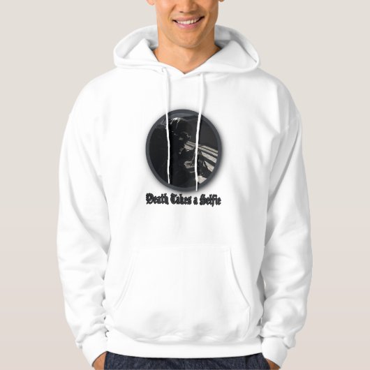 死が自撮る パーカ (正面)