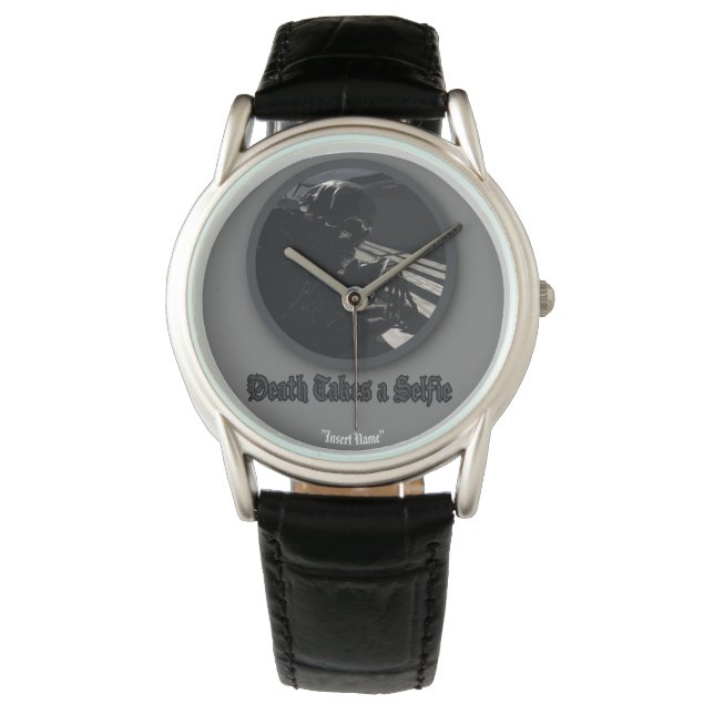 死が自撮る 腕時計 (正面)