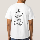 死ではなく再誕　メンズバリュ－Tシャツ Tシャツ (裏面)