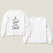 死ではなく再誕 BOYS BELLA+CANVAS 長袖 (デザイン 正面&背面)