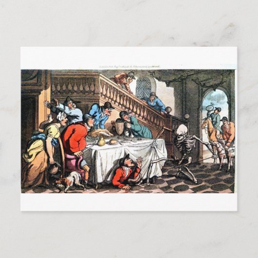 死とキツネ狩り葉書 ポストカード (正面)