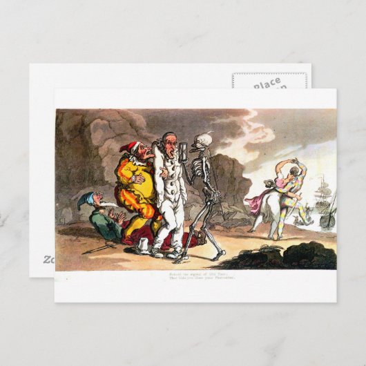 死とサーカスのはがき ポストカード (正面/裏面)