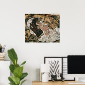 死と乙女（シエーレ1915） ポスター (ホームオフィス)