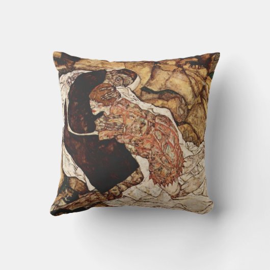 死と乙女Egon Schiele クッション (裏面)