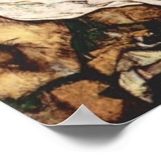 死と乙女Egon Schiele ポスター (角)