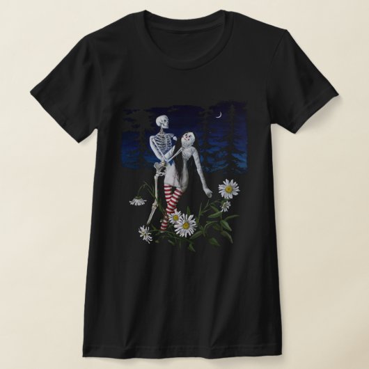 死と人形のTシャツ Tシャツ (レイダウン)