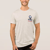 死と共に無表情になる トライブレンドTシャツ (正面)