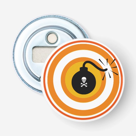 死と危険ボトルオープナー 栓抜き (正面)