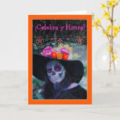 死と名誉祝の日スペインの カード (黄色い花)