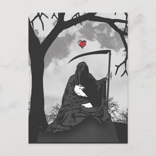 死と彼のバニー ポストカード (正面)