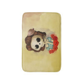 死と恋しく思バラ バスマット (正面縦)