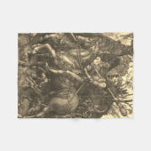 死と悪魔の騎士 フリースブランケット (正面(横))