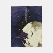 死と月 フリースブランケット (正面)