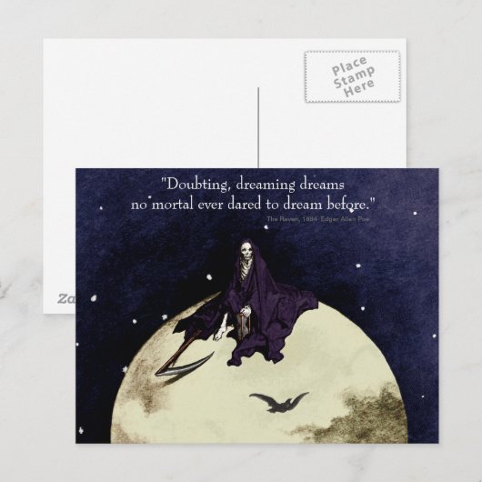 死と月 ポストカード (正面/裏面)