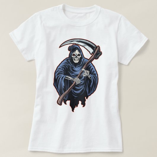 死と死神 Tシャツ (デザイン正面)