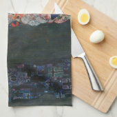 死と生命バイグスタフクリムトヴィンテージアールヌーボー キッチンタオル (四つ折り)