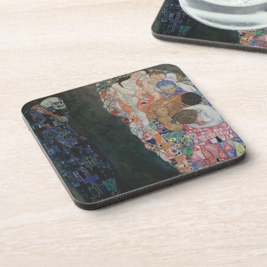 死と生命バイグスタフクリムトヴィンテージアールヌーボー コースター (左側)