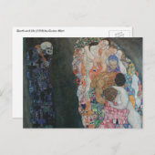 死と生命バイグスタフクリムトヴィンテージアールヌーボー ポストカード (正面/裏面)