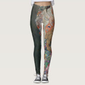 死と生命バイグスタフクリムトヴィンテージアールヌーボー レギンス (正面)