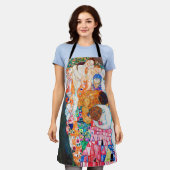 死と生命、グスタフクリムト エプロン (着用した状態)