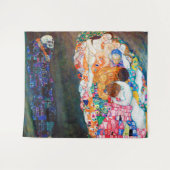 死と生命、グスタフクリムト タペストリー (正面(横))