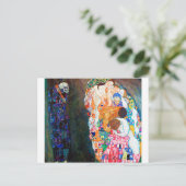 死と生命、グスタフクリムト ポストカード (スタンド正面)