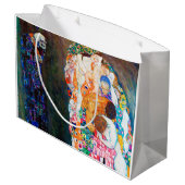 死と生命、グスタフクリムト ラージペーパーバッグ (裏面アングル)