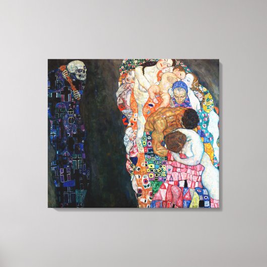 死と生命 | Gustavクリムト | キャンバスプリント (正面)
