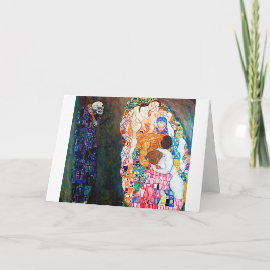 死と生、グスタフ·クリムト カード (正面)