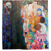 死と生、グスタフ・クリムト シャワーカーテン (正面)