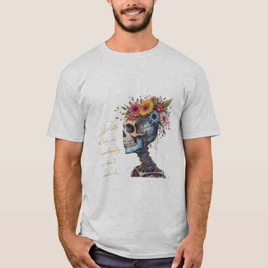 死と生 Tシャツ (正面)
