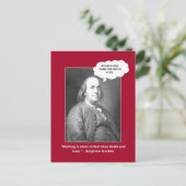 死と税のおもしろい引用文遊 ポストカード (スタンド正面)