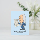 死と税のおもしろい引用文遊 ポストカード (スタンド正面)