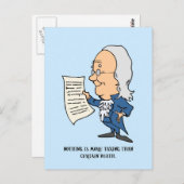 死と税のおもしろい引用文遊 ポストカード (正面/裏面)