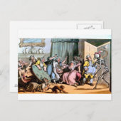 死と老婦人のはがき ポストカード (正面/裏面)