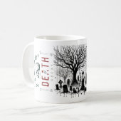 死と腐敗の時代を超越したタペストリー コーヒーマグカップ (正面左)