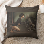 死と若い女性 クッション (ブランケット)