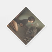 死と若い女性 スタンダードランチョンナプキン (角)