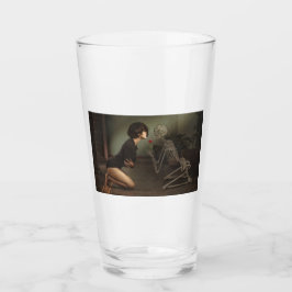 死と若い女性 タンブラーグラス