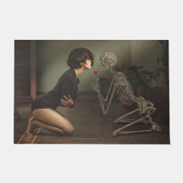 死と若い女性 ドアマット