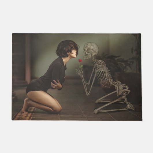 死と若い女性 ドアマット (正面)