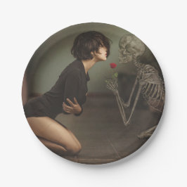 死と若い女性 ペーパープレート