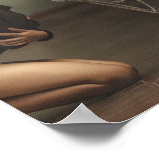 死と若い女性 ポスター (角)