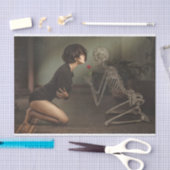 死と若い女性 薄葉紙 (クラフト)