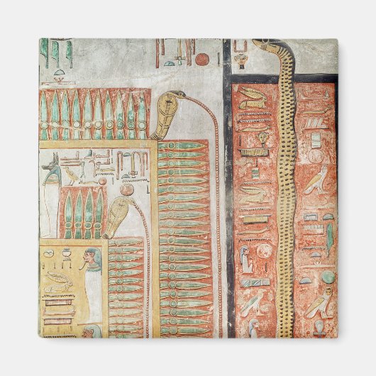 死ななければならない道を描いたレリーフ、 浮き彫り マグネット (正面)