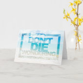 死なな疑問に思い |やる気を起こさせる引用文 カード (黄色い花)