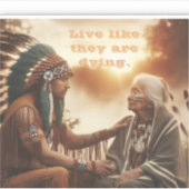 死にかけているように生きる シール (正面)