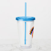 死にたい – 虹の笑顔の太陽 アクリルタンブラー (右)